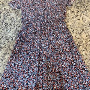 GAP Floral Dress - Blue and Orange